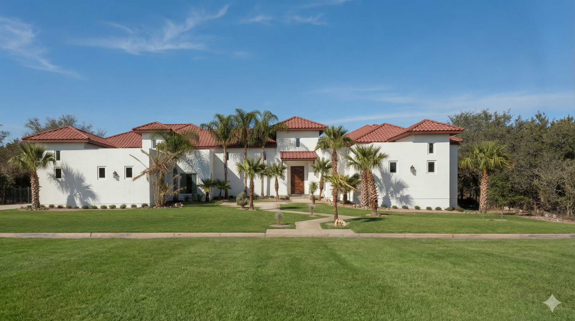 Spanish Colonial red tile roof designed by Hyden Design Group.